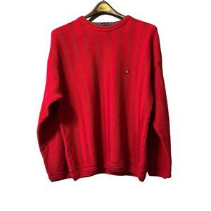 Vintage Chaps Ralph‎ Lauren Sweater Mens Size Large Red Cable Knit  Cotton